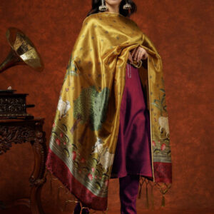 Kalini Women Straight Kurta Pant Set With Digital Print Dupatta - Image 4