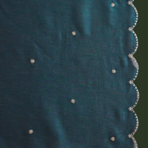 Magenta Floral Embroidered Zari Anarkali Kurta With Trouser & Dupatta - Image 3