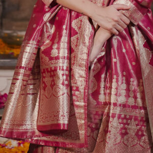 Ethnic Motifs Woven Design Straight Kurta with Trousers & With Dupatta - Image 6