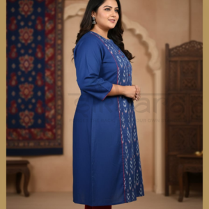 Cotton Ikkat Kurti - Image 5