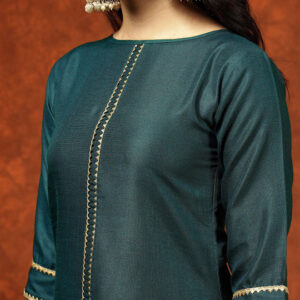 Kalini Women Straight Kurta Pant Set With Digital Print Dupatta - Image 8